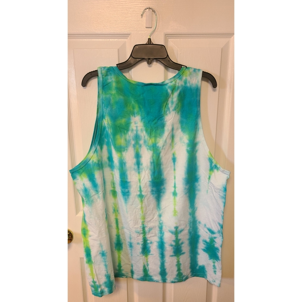 2X Teal Striped Tank Top - Picture 4 of 4